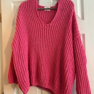 Andree pink knit sweater,  NEW never worn